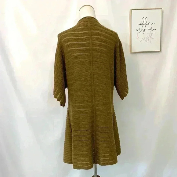 Anthropologie green oversized knit cardigan - Picture 4 of 8